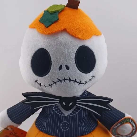 Disney Halloween Jack Skellington Musical Animated Plushie in a Jack O' Lantern - Picture 6 of 6